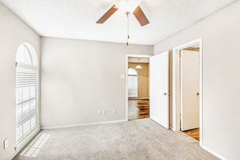Plush carpeting in bedrooms